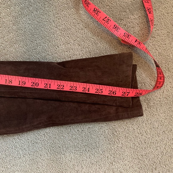 Vintage Genuine Suede Stitch Detail Pants - Picture 13 of 15